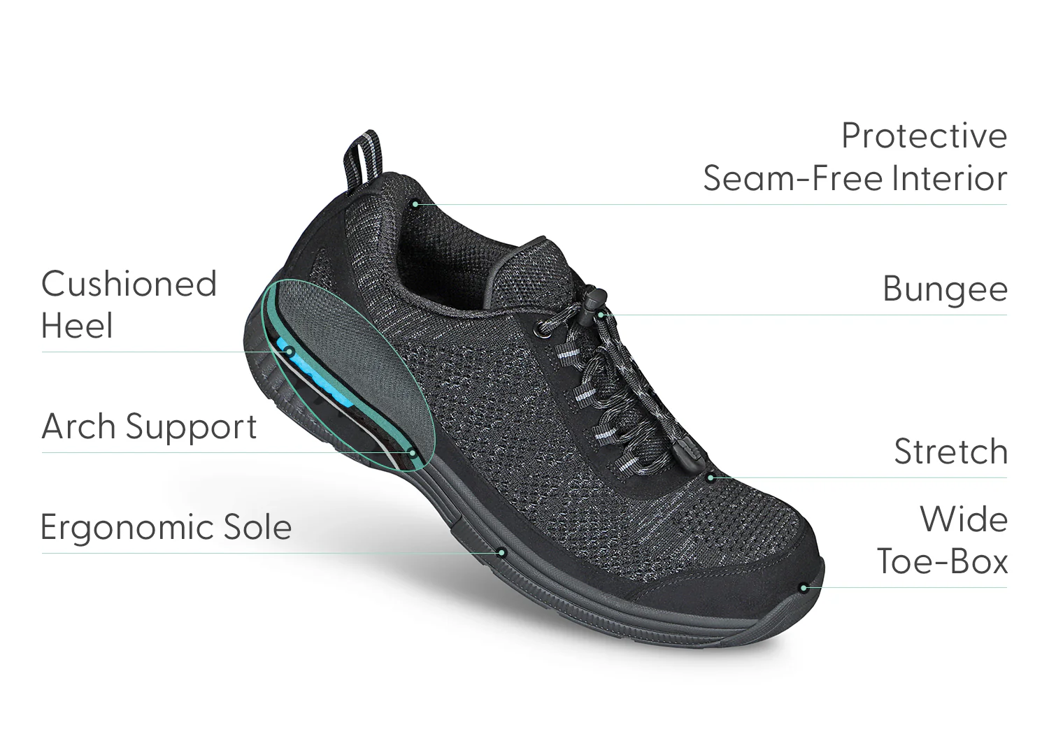 Lava No-Tie - Black - Image 3