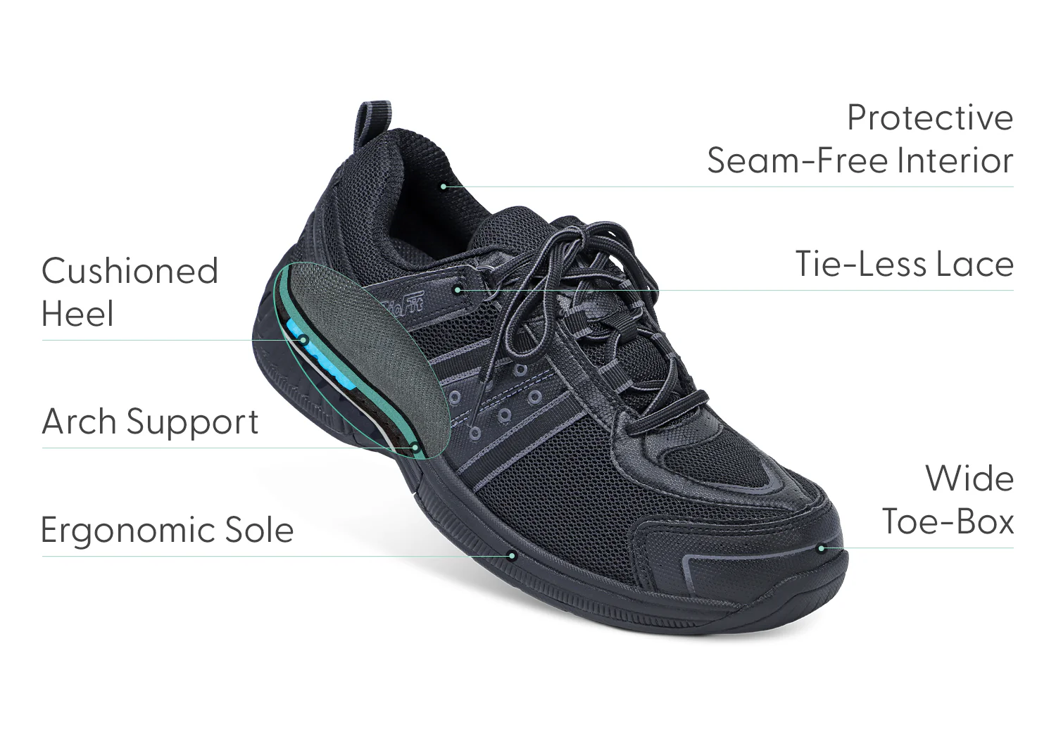 Monterey Bay Tie-Less - Black - Image 3