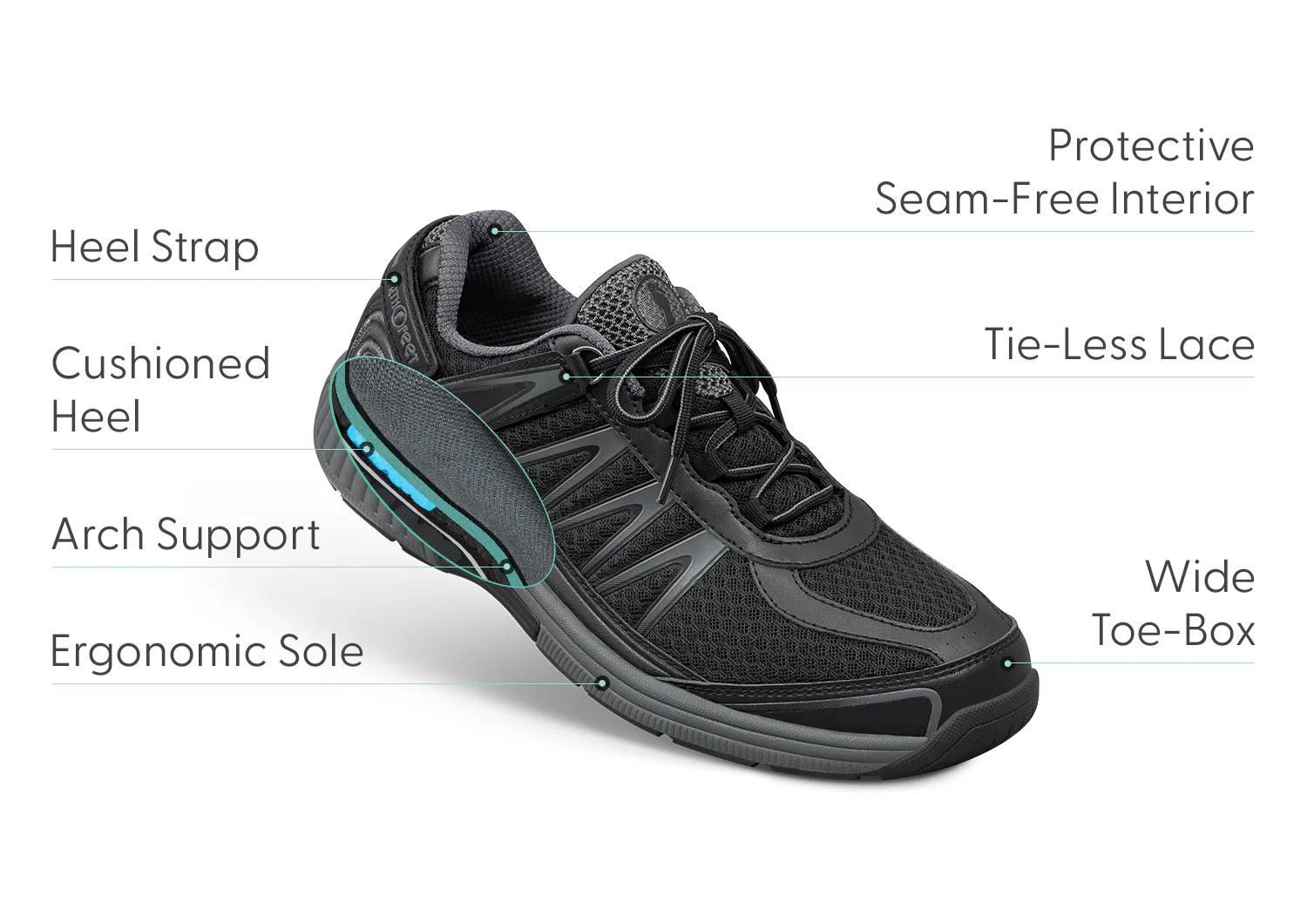 Sprint Tie-Less - Black - Image 3